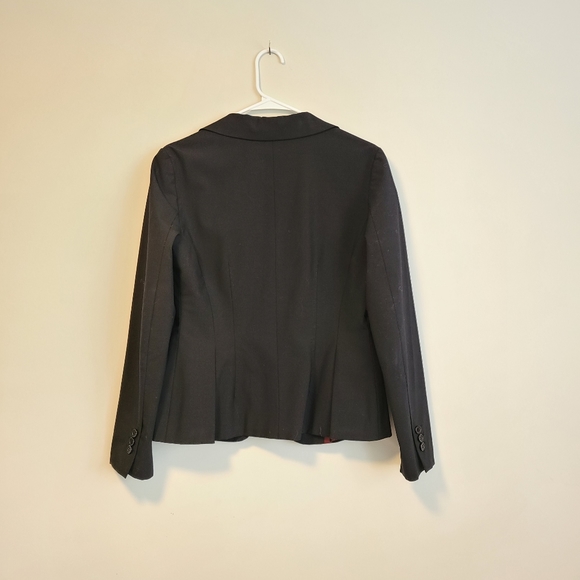 SANDRA ANGELOZZI Tailored Black Blazer Jacket Coat size 34 - Picture 2 of 8
